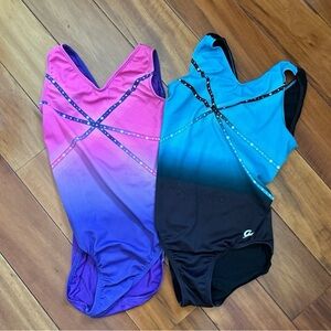 2 GK gymnastics leotards
